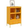 Highboard Mustard Yellow 68 x 39 x 101.5 cm Steel