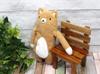 Shinada Fumofumo-san Wafu Light Brown (M) 10 x 5 x 20 cm Plush Toy Animal Goods FMWF-0078L
