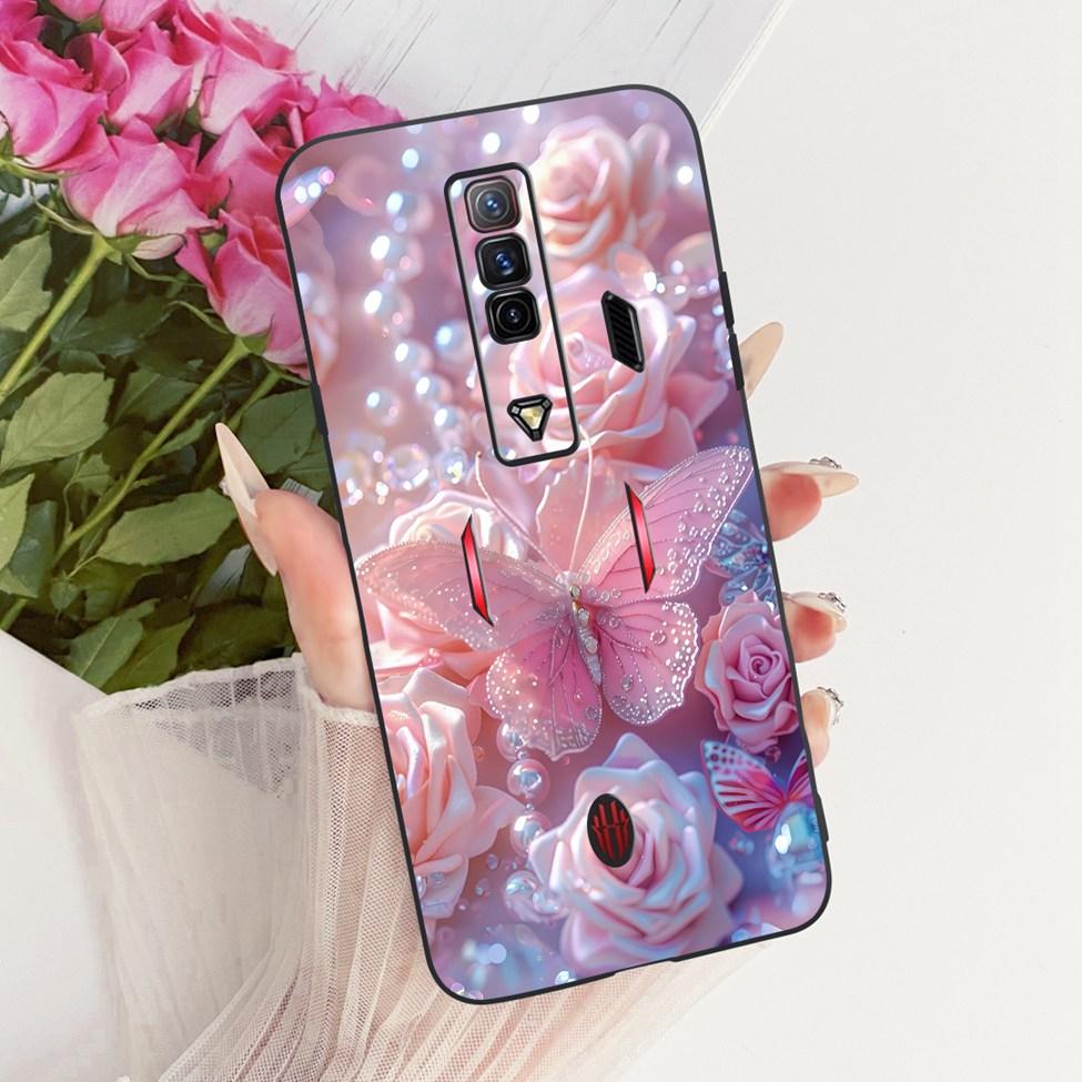 Чехол для телефона ZTE nubia RedMagic 7 Силиконовый Милый Кот Модный Забавный Расписной Funda Для Red Magic 7 NX679J Корпус