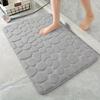 Non-slip Carpets Bathroom Mat Cobblestone Embossed Bathtub Side Floor Rug Shower Room Doormat Memory Foam Foot Mat