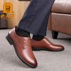 Голова старика мужская обувь деловая платьиная мода повседневная дышащая шнуровка воловья кожа деловая повседневная кожаная обувь мужская черная