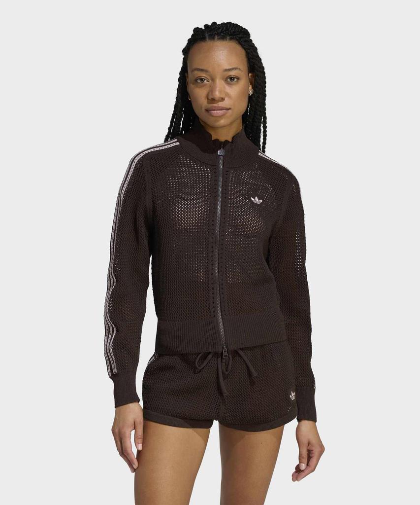 ADIDAS Knit Crochet Firebird Track Top - Aura Coffee / Ke0202
