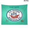 Custom Name FC Hansa Rostock Printed Tapestry – Wall Hanging for Bedrooms, Dorms, and Home Decor