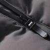 Men Down Jacket Hooded Drawstring Long Sleeve Zipper Closure Jacket Solid Color Two Side Pockets Windproof