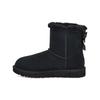 Bailey Mini Bailey Chestnut Warm Plush Short Snow Boots Women Snow Boots Black 1119512-BLK