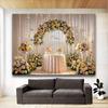 1 шт. Элегантный цветочный арочный полиэстеровый фон для свадеб, праздничных вечеринок, домашних и садовых торжеств, студийного фона и мероприятий на открытом воздухе