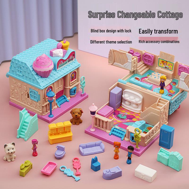 Princess Dollhouse Magic Book Surprise Box - Pretend Play Treasure & Blind Box Gift for Girls