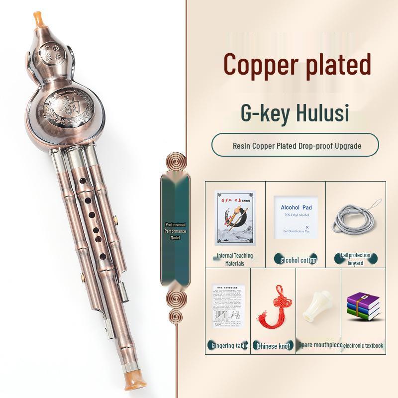 Beginner Hulusi Gourd Flute for Primary School Students - Ethnic B-flat and C Key Musical Instrument