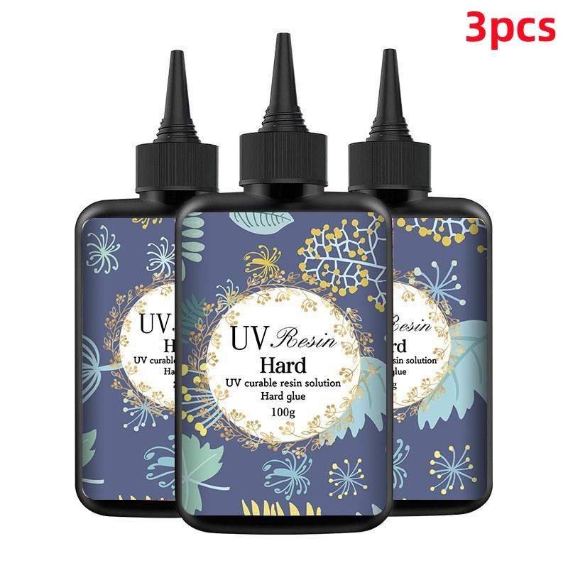 UV Resin Clear,Hard,Upgraded Crystal Clear Epoxy Resin Up Premixed UV Cure Resin for Craft Jewelry MakingJewelry Making Tools