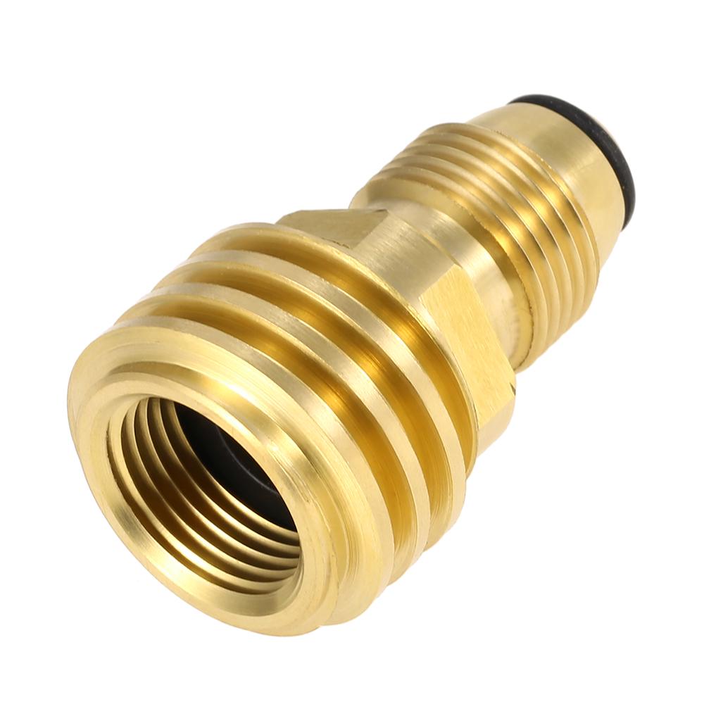 Propane Tank Adapter Solid Brass Regulator Valve Safety POL Tank Convert to QCC1 Type1