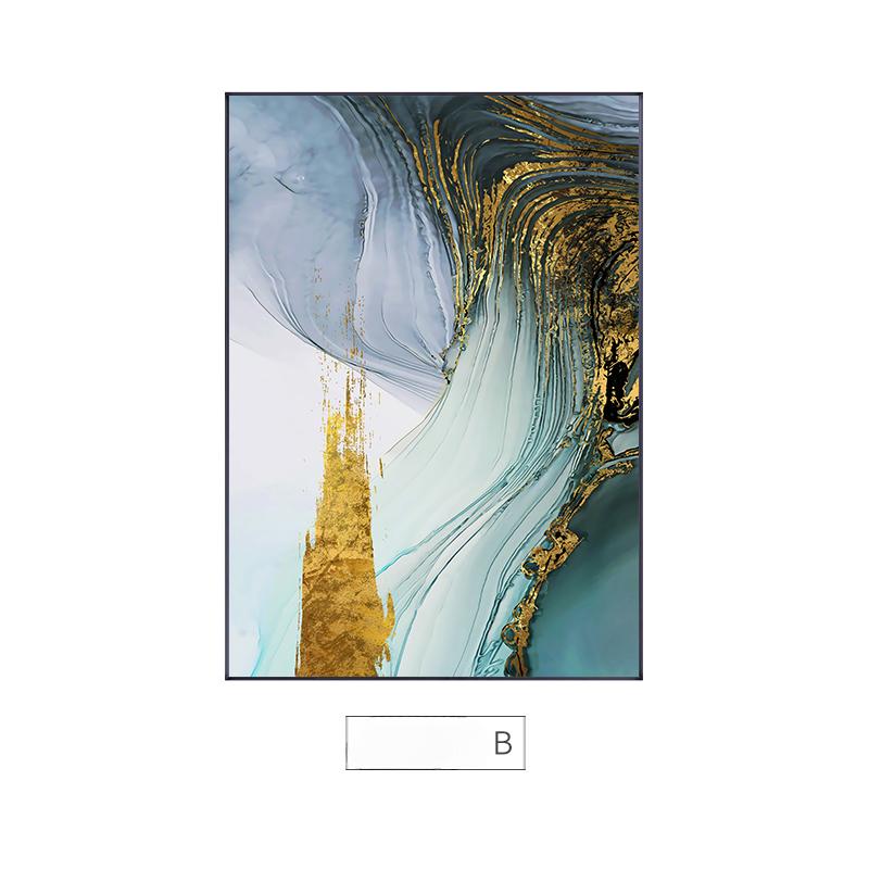 Скандинавские абстрактные картины из золотой фольги, зеленые холсты, настенные декоративные картины, постеры и принты, украшение для гостиной, дома