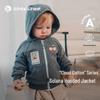 Детская толстовка с капюшоном из белой пшеничной облачной хлопка