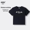 Детская футболка Annil унисекс, из чистого хлопка, с коротким рукавом