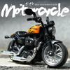 Нетоксичные игрушки-мотоциклы 1/14, имитация модели автомобиля из сплава со звуком и светом, инерционные игрушечные машинки, хобби, моделирование, литые модели транспортных средств