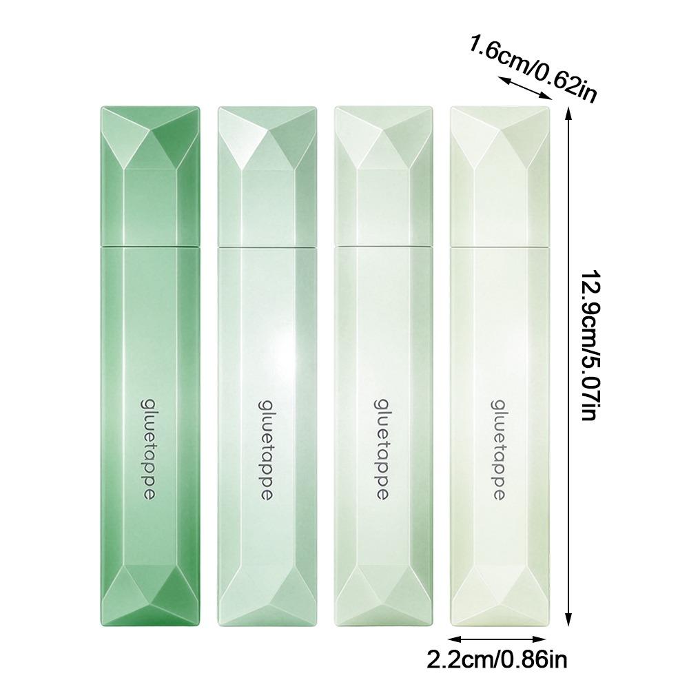 4pcs 6mm Width Double Sided Glue Pen Odorless Glue Tape Roller Adhesive Dot Dispenser Scrapbooking