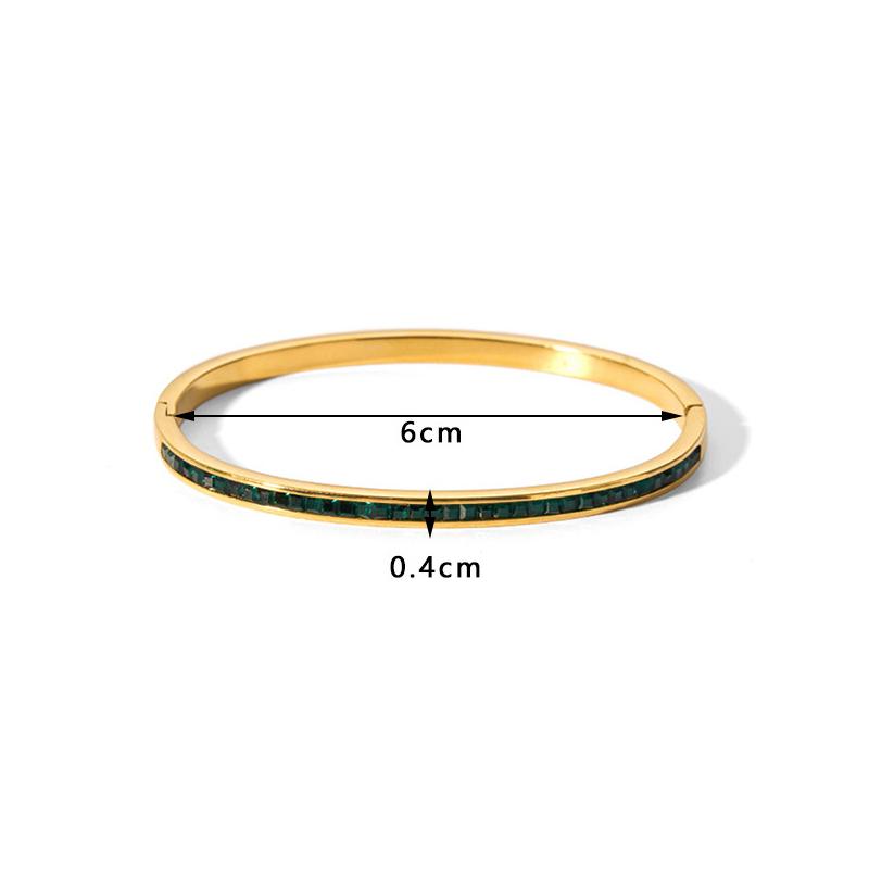 Новые браслеты из кубического циркония 18 карат из нержавеющей стали, не выцветающие ювелирные изделия для женщин, подарок