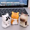 Мини-кошачья машинка для лица, симпатичная модель украшения для кошек, настольные игрушки, подарки для комнаты, офиса, детского автомобиля, подвеска, имитация миниатюрного животного