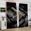 2 шт. - Полиэстеровые шторы Colt Pistol, шторы-мешки на кулиске 42*84, спальня, гостиная, домашняя комната, украшение для вечеринки