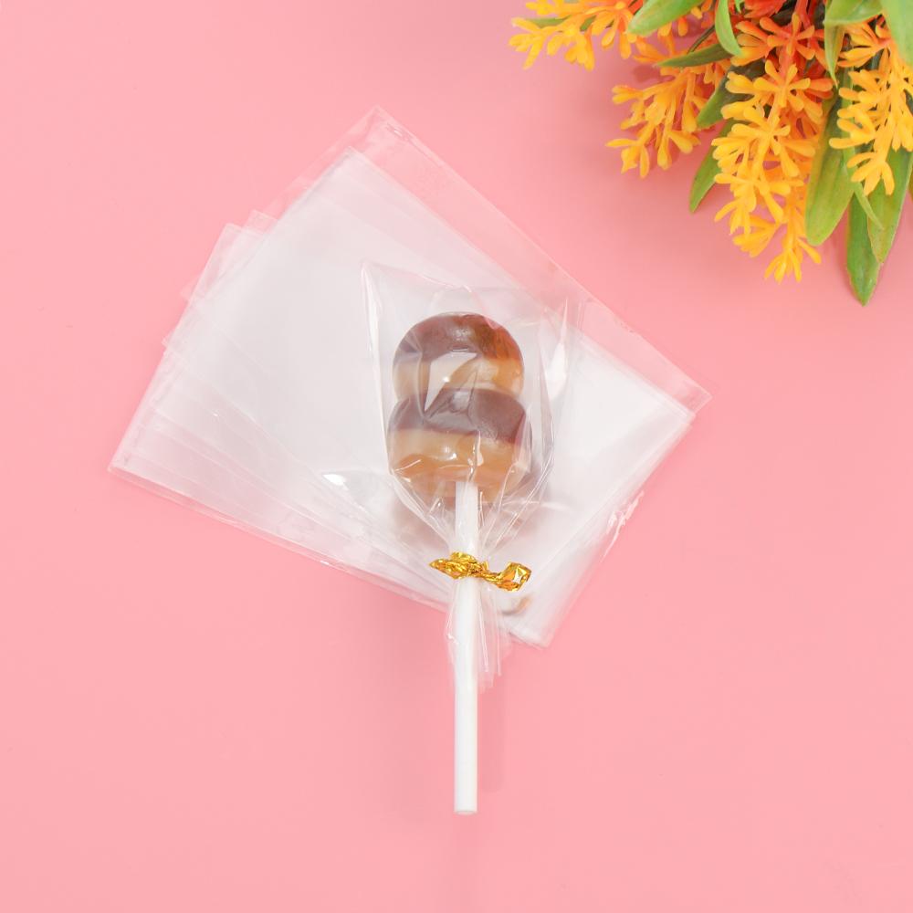 100 шт./уп. Подарочный прозрачный целлофановый пакет для упаковки печенья, сладостей, карман для конфет, пакетик для леденцов