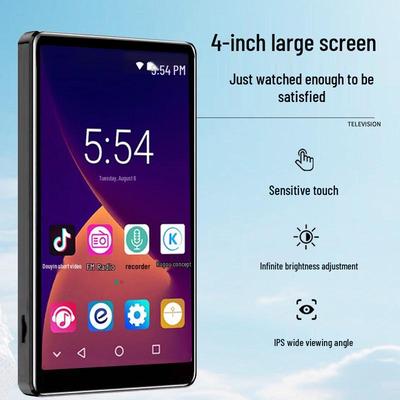 Восьмиядерный Android MP4-плеер с корпусом из цинкового сплава, чувствительным сенсорным управлением, двухдиапазонным Wi-Fi и Bluetooth