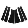 Window Pillar Posts Cover Trim Glossy Black PC Plastic B Pillar Post Decal Replacement for Mitsubishi ASX 2011 To 2020