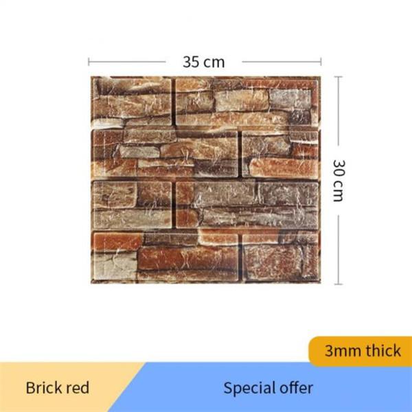 10 шт./20 шт. 3D наклейки на кирпичную стену, самоклеящиеся обои, декор, пена, водонепроницаемое настенное покрытие, обои для гостиной, сделай сам, фон