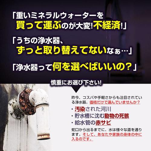 Zenken Aqua Century Water Purifier, High-Performance PFOS/PFOA Removal for PFAS (0.1 Micron Size), Authentic, Made In Japan, Compatible with Hot Water