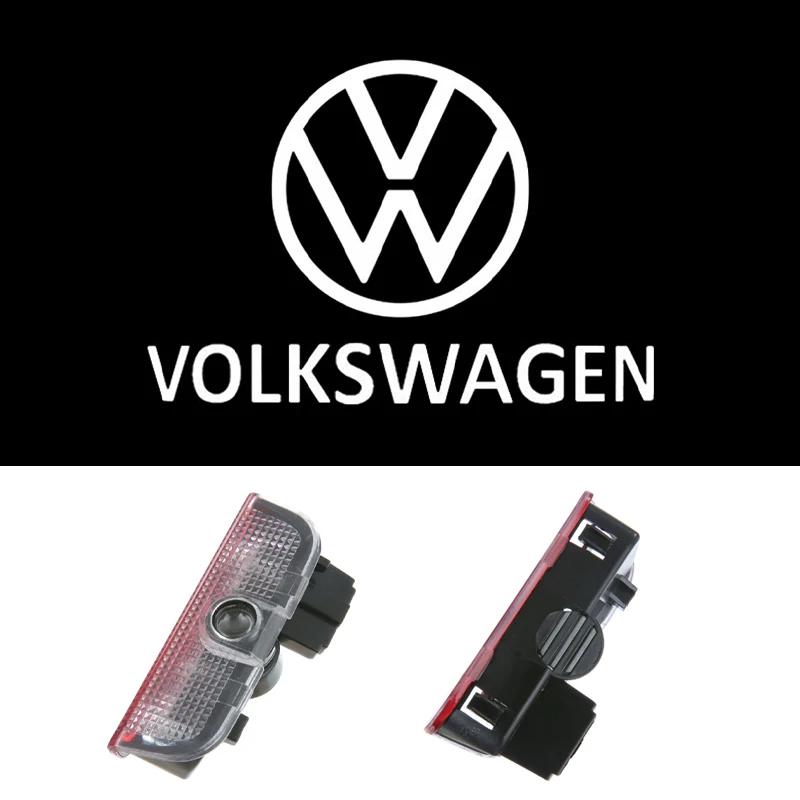2026 Hot For VW VOLKSWAGEN LED Car Door Welcome Logo Projector Ghost Shadow Light For VW Volkswagen Tiguan MK1 MK2 Sagitar Passa