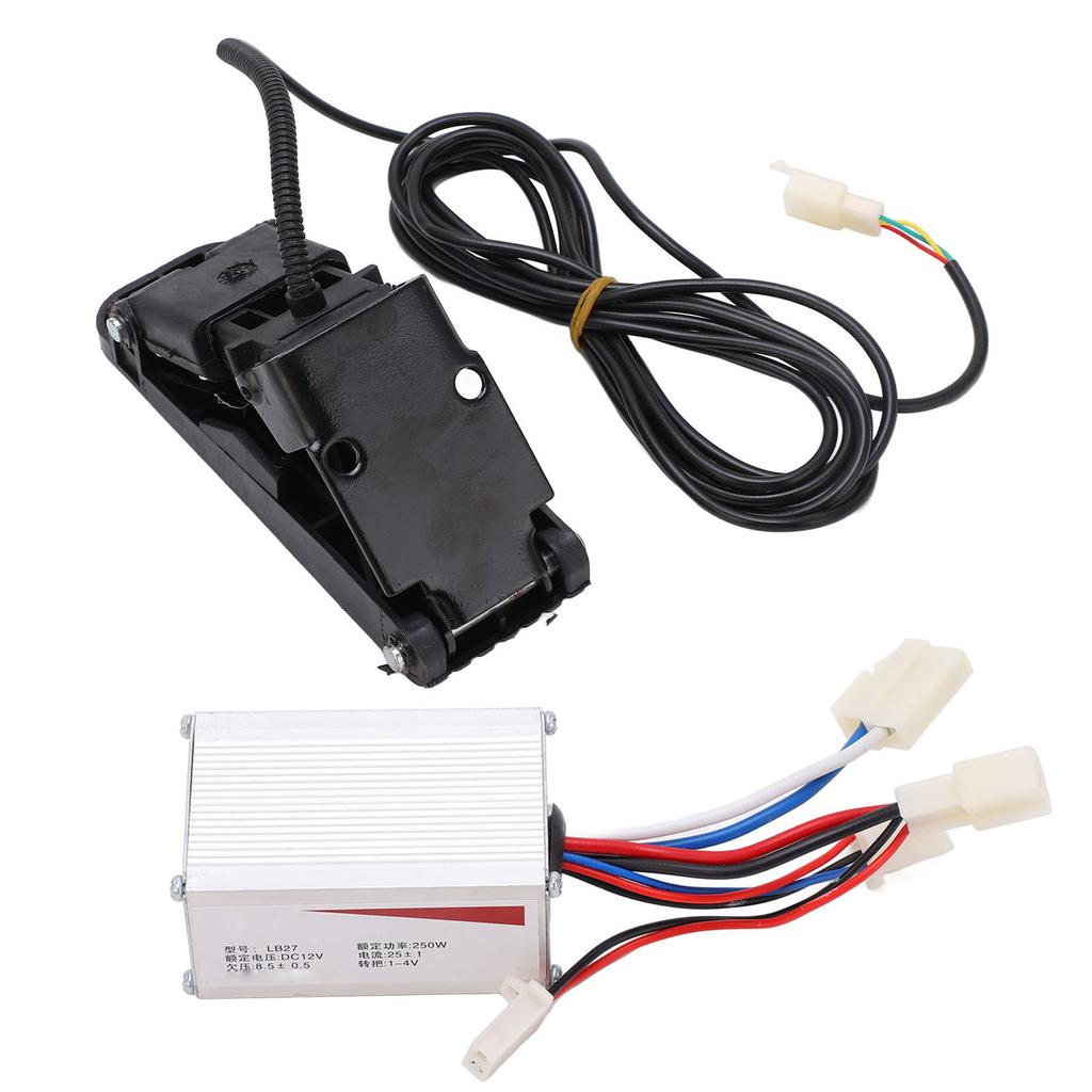 12 В 250 Вт Контроллер скорости из матового алюминиевого сплава, комплект педали газа для электровелосипеда, трехколесного велосипеда, мотоцикла