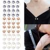 8Pcs Artificial Pearls Waist Button Tighteners Trousers Waistband Adjusters Clip for Dress Cardigan Shawl Safety Pin