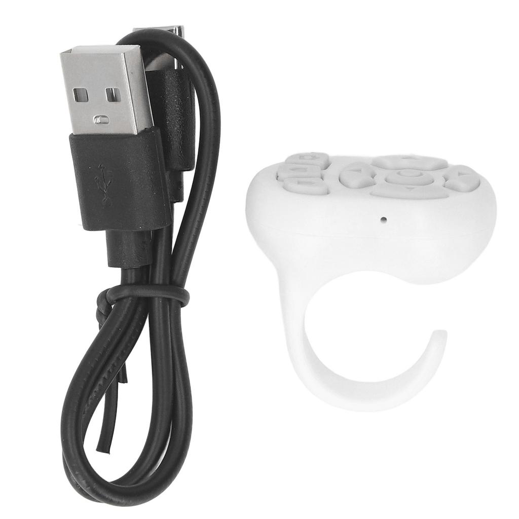Scrolling Ring Bluetooth Camera Video Recording Remote Wireless Remote Shutter Page Turner for IOS