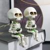 Halloween Fishing Skeleton Sitting Ghost Head Horror Atmosphere Ghost Festival Home Furnishings Indoor and Outdoor