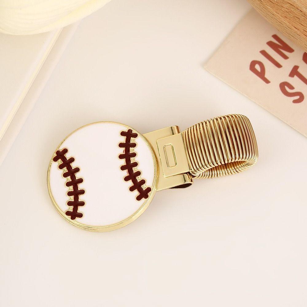 Cartoon Metal Pen Holder Sports Equipment Series Paper Fix Clips Creative Pen Clip Office Use