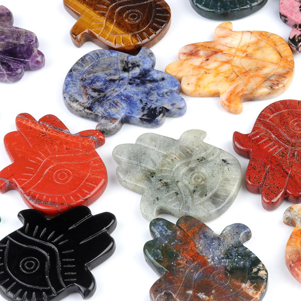 Buddha's Hand Ornaments Natural Stone Mini Decorative Ornament Lucky Gift Spiritual Jewelry Home Decor