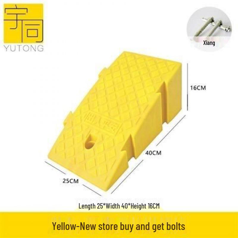 Треугольная пластиковая автомобильная аппарель для порога и подушка-лежачий полицейский