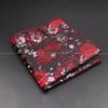 High Quality Men Handkerchief Red Blue Rose Floral Constellation Designed Wave Lines 26cm Width Tuxedo Suit Shirt Pocket Square