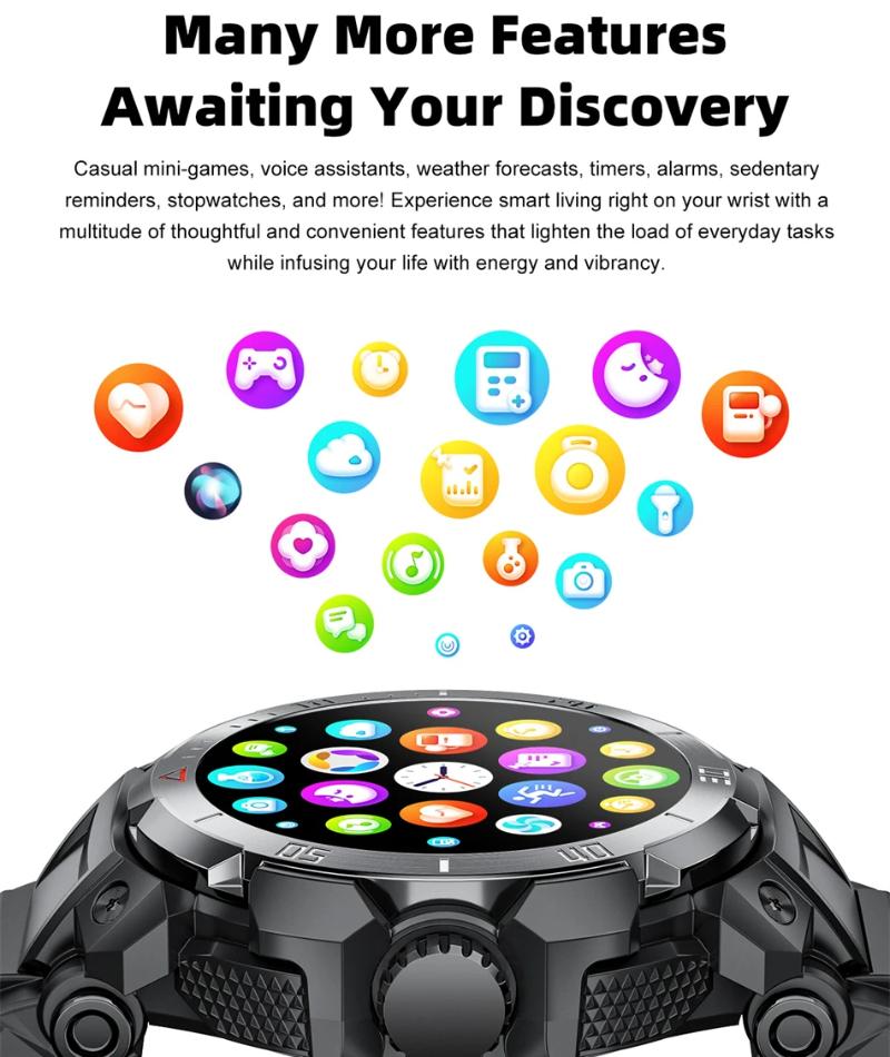 2025 Новые NFC-гарнитура Смарт-часы 2 в 1 TWS Беспроводные наушники Локальный музыкальный звонок Мужские умные часы Мониторинг здоровья Водонепроницаемые спортивные часы