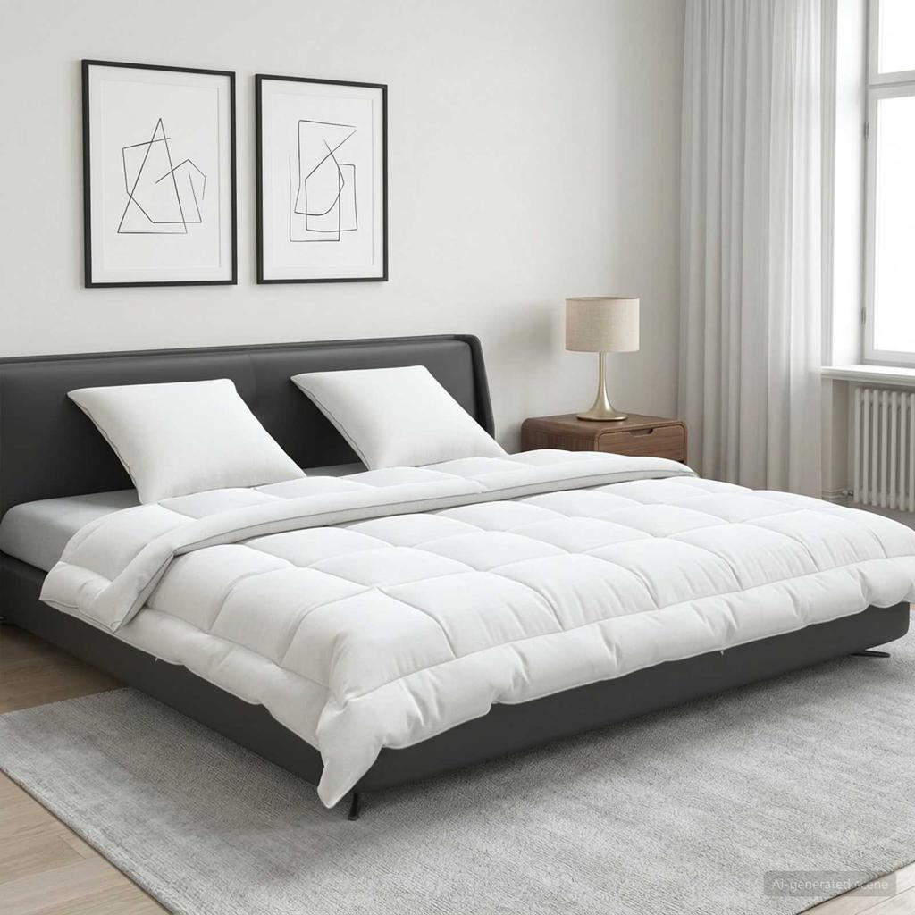 Duvet and Pillow Set 3 pcs 240x260 cm Summer 140 GSM Wool