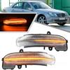 Hotimp Clear Lens W203 C-Class LED Flowing Door Mirror Sequential Turn Signal Genuine Replacement Type Left and Right Pair