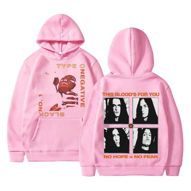Type O Negative Bloody Kisses Women's Hoodie This Blood's for You No Hope No Fear Hoodies Women's Rock Vintage Sweatshirt