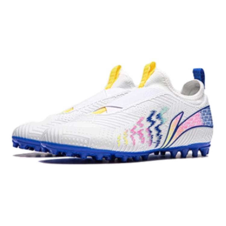 Детские бутсы Li Ning Speed Shadow 2 Young MG для искусственного газона, тканевые, удобные, универсальные, нескользящие, амортизирующие, низкие, для футбола YKGU004-3