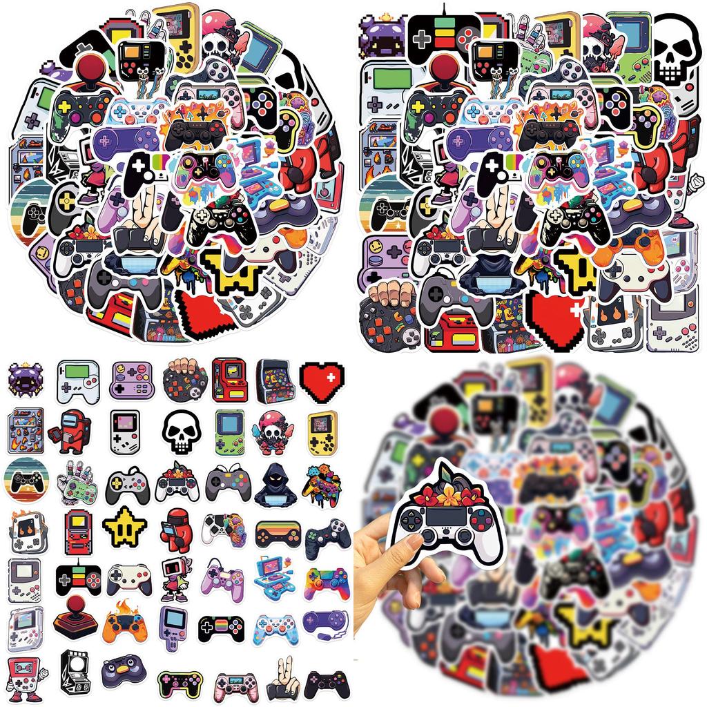 Cartoon Game Controller Stickers Personalize And Decorate Your Guitar Notebook And Luggage With 50 Waterproof Wholesale Decals Characters)