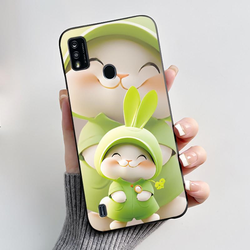 Phone Case For ZTE Blade A51/A7P Jelly Soft Black Cover New Stylish Pattern Dreamy Moon Sea ZTE Blade A51/A7P Casing