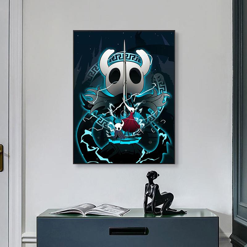 Videogame Hollow Knight Posters Prints Canvas Painting Anime Game Wall Picture For Modern Kids Room Home Decoration