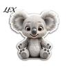 Metal Surfaces Magnets Acrylic Animal Refrigerator Magnet, Cow Sheep Koala Frog Seal Patterns Fridge Magnetic Decoration for Lockers Whiteboards