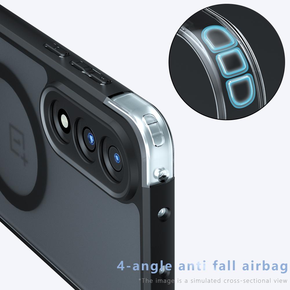 Чехол для OnePlus Nord 5 Ace5 Ultra Магнитная Мягкая TPU Рамка Полупрозрачная Матовая Жесткий Пластик Ударопрочный Задняя Крышка для Телефона Fundas