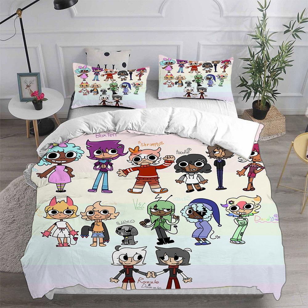 Комплект постельного белья Dandy's World Game 3D-принт Набор пододеяльников с наволочками Мальчик Девочка Подростки Дети Подарок на день рождения Мягкое постельное белье
