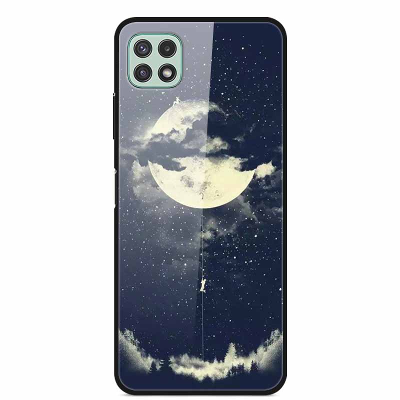For Samsung Galaxy Wide5 Case Tempered Glass Hard PC Phone Back Cover for Galaxy Wide 5 Bumpers Cases Shell Coque 6.6'' SM-E426S