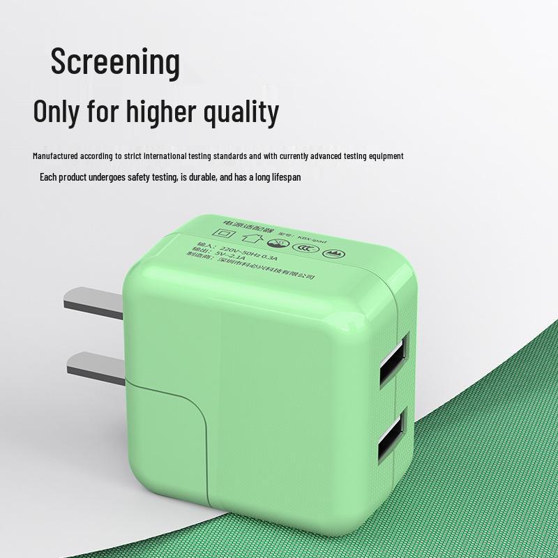 Сертифицированное 3C Двухпортовое USB-устройство быстрой зарядки 5В2А