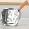 Набор кухонной сковороды, брызгозащитной фритюрницы и корзины-дуршлага для коммерческого, домашнего использования, кемпинга, пляжа, путешествий, походов, столовой